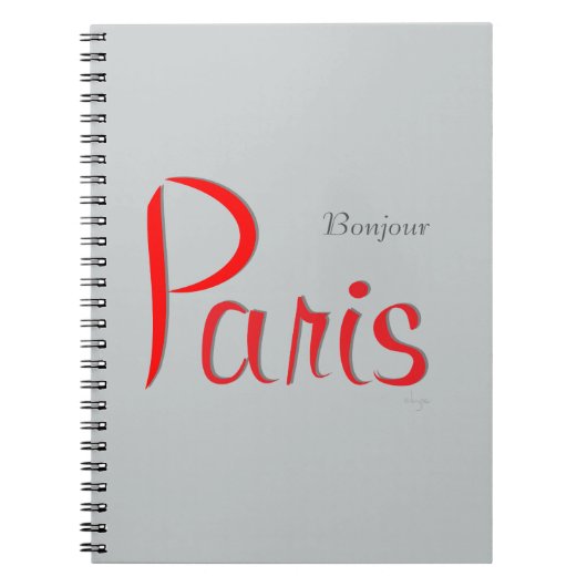 PARIS Bonjour (Hallo) Notitieboek (Voorkant)