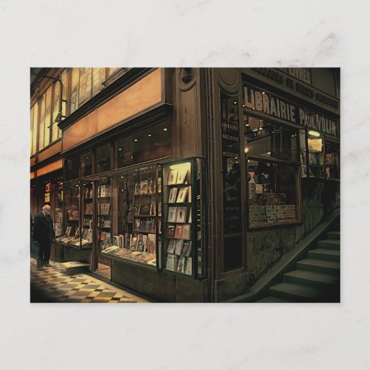 Paris Bookshop Briefkaart (Voorkant)