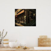 Paris Bookshop Poster (Keuken)