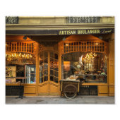 Paris Boulangerie French Bakery Foto Afdruk (Voorkant)