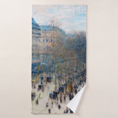Paris Boulevard, Claude Monet Badhanddoek (Badhanddoek)