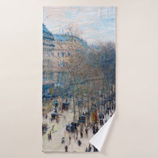 Paris Boulevard, Claude Monet Badhanddoek (Badhanddoek)