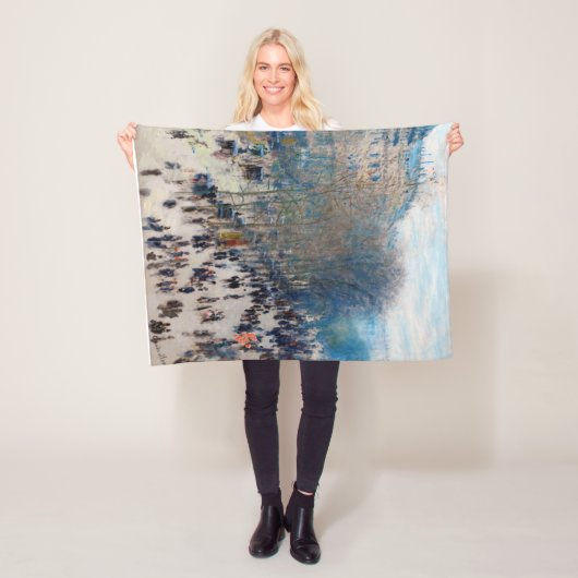 Paris Boulevard, Claude Monet Fleece Deken (In situ)
