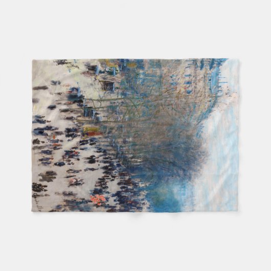 Paris Boulevard, Claude Monet Fleece Deken (Voorkant (Horizontaal))