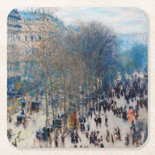 Paris Boulevard, Claude Monet Kartonnen Onderzetters