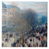 Paris Boulevard, Claude Monet Tegeltje (Voorkant)