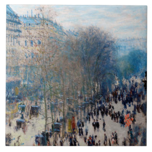 Paris Boulevard, Claude Monet Tegeltje