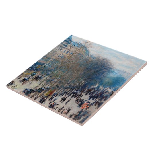 Paris Boulevard, Claude Monet Tegeltje (Zijkant)