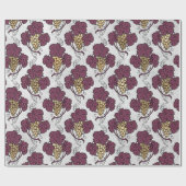 -Paris-Bourgogne en goudgrengine Cadeaupapier (Vlak)