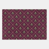 -Paris-Bourgogne en goudgrengine Inpakpapier Vel (Voorkant 3)