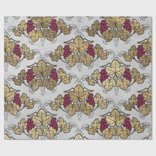  Paris Bourgondië en Gold Wine thema Cadeaupapier (Vlak)