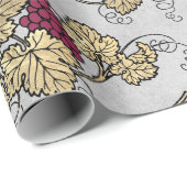  Paris Bourgondië en Gold Wine thema Cadeaupapier (Rol Hoek)