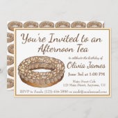 Paris Brest Frans Gebak Afternoon Tea Feestje Kaart (Voorkant / Achterkant)