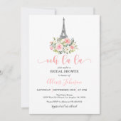 Paris Bridal Shower Invitation - Ooh La La La La L Kaart (Voorkant)