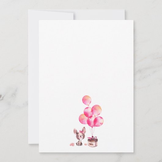 Paris Bridal Shower Kaart (Achterkant)