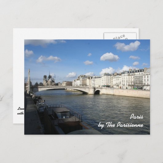 PARIS BRIEFKAART (Voorkant / Achterkant)