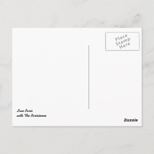 PARIS BRIEFKAART (Achterkant)