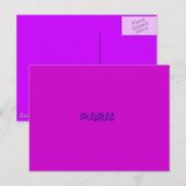 PARIS BRIEFKAART (Voorkant / Achterkant)