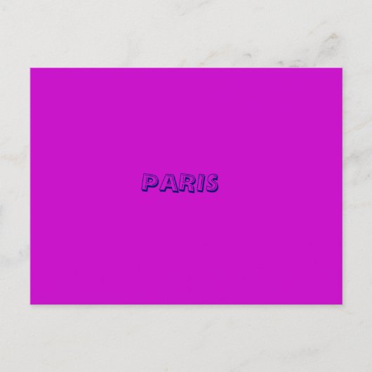 PARIS BRIEFKAART (Voorkant)