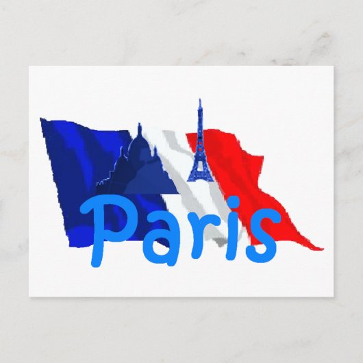 PARIS-Briefkaart Briefkaart (Voorkant)