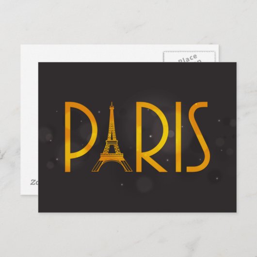 PARIS-Briefkaart Briefkaart (Voorkant / Achterkant)
