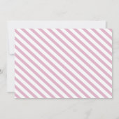 Paris Briefkaart France Pink Eiffel Tower Invite (Achterkant)