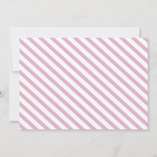 Paris Briefkaart France Pink Eiffel Tower Invite (Achterkant)