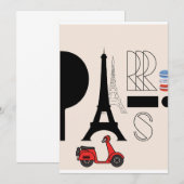 PARIS-BRIEFKAART KAART (Voorkant / Achterkant)