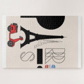 PARIS-BRIEFKAART LEGPUZZEL (Horizontaal)