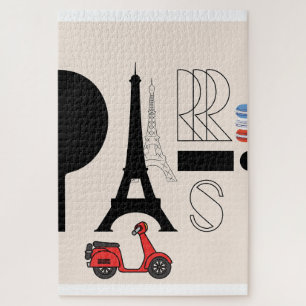 PARIS-BRIEFKAART LEGPUZZEL