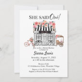 Paris bruids douche uitnodiging, Ze zei Qui Invit Kaart (Voorkant)