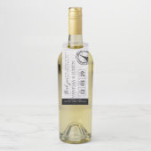 Paris bruiloft instapkaart flessenhanger (Op fles)