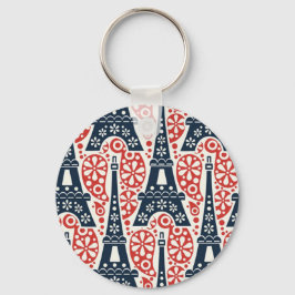Paris Button Sleutelhanger