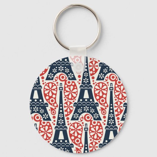 Paris Button Sleutelhanger (Voorkant)