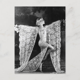Paris Cabaret Dancer Briefkaart