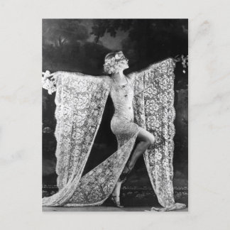 Paris Cabaret Dancer Briefkaart