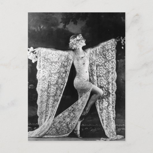Paris Cabaret Dancer Briefkaart (Voorkant)