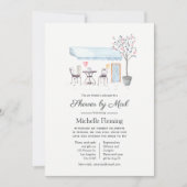 Paris Cafe Baby of Vrijgezellenfeest per post Kaart (Voorkant)