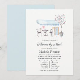 Paris Cafe Baby of Vrijgezellenfeest per post Kaart