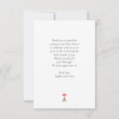 Paris Café Bakkerij Aquarel  Bedankkaart (Achterkant)