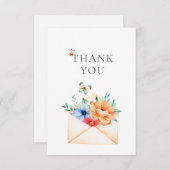 Paris Café Bakkerij Aquarel  Bedankkaart (Voorkant / Achterkant)