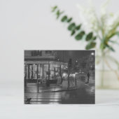Paris Cafe bij nacht Briefkaart (Staand voorkant)