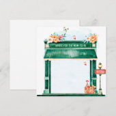 Paris Cafe Boulangerie Aquarel Advies Voor Moeder Kaart (Voorkant / Achterkant)