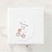 Paris Cafe Boulangerie Pink Bicycle Waterverf Bedankjes Labels (In situ)