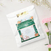 Paris Cafe Boulangerie Waterverf Favor Bag Bedankzakje (Gezegeld)