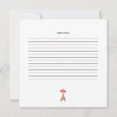 Paris Cafe Boulangerie Waterverf Recept Kaart (Achterkant)