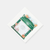 Paris Cafe Boulangerie Waterverf Servet (Hoek)