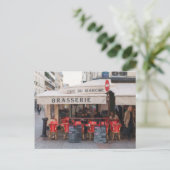 Paris Cafe Briefkaart - Parijs, Frankrijk (Staand voorkant)