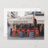 Paris Cafe Briefkaart - Parijs, Frankrijk (Voorkant / Achterkant)