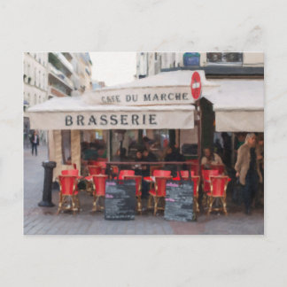 Paris Cafe Briefkaart - Parijs, Frankrijk